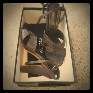 Brown Aldo heels